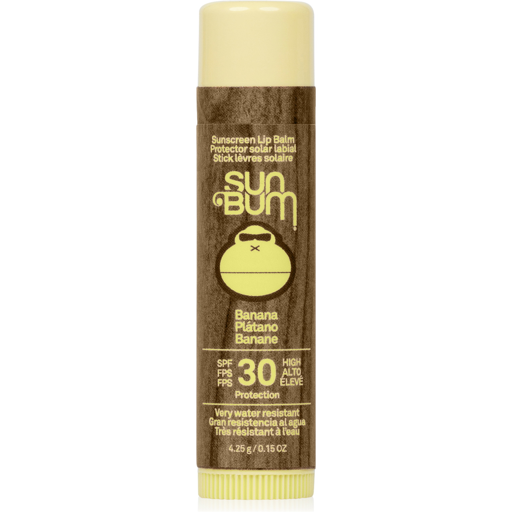 2025 Sun Bum Original 30 SPF Sunscreen CocoBalm Lip Balm 4.25g SB338796 - Banana
